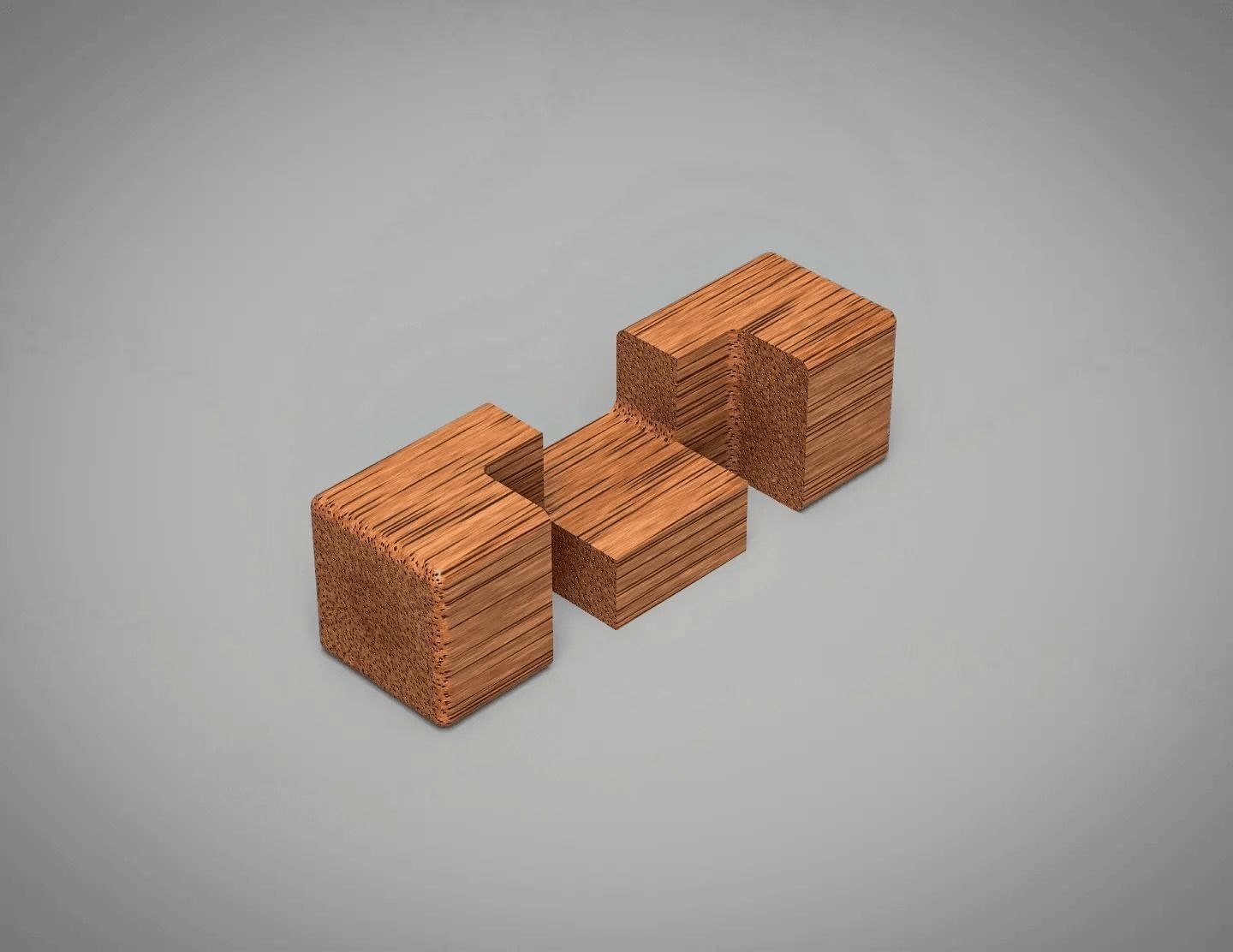 TriSym Cross - 3D Puzzle 3D print model_6