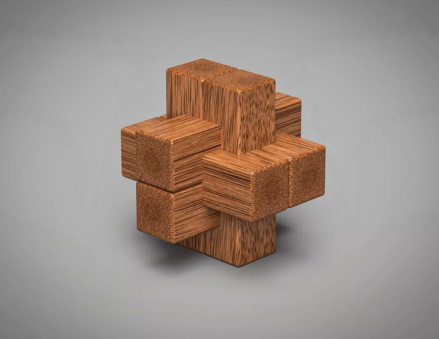 TriSym Cross - 3D Puzzle 3D print model_0