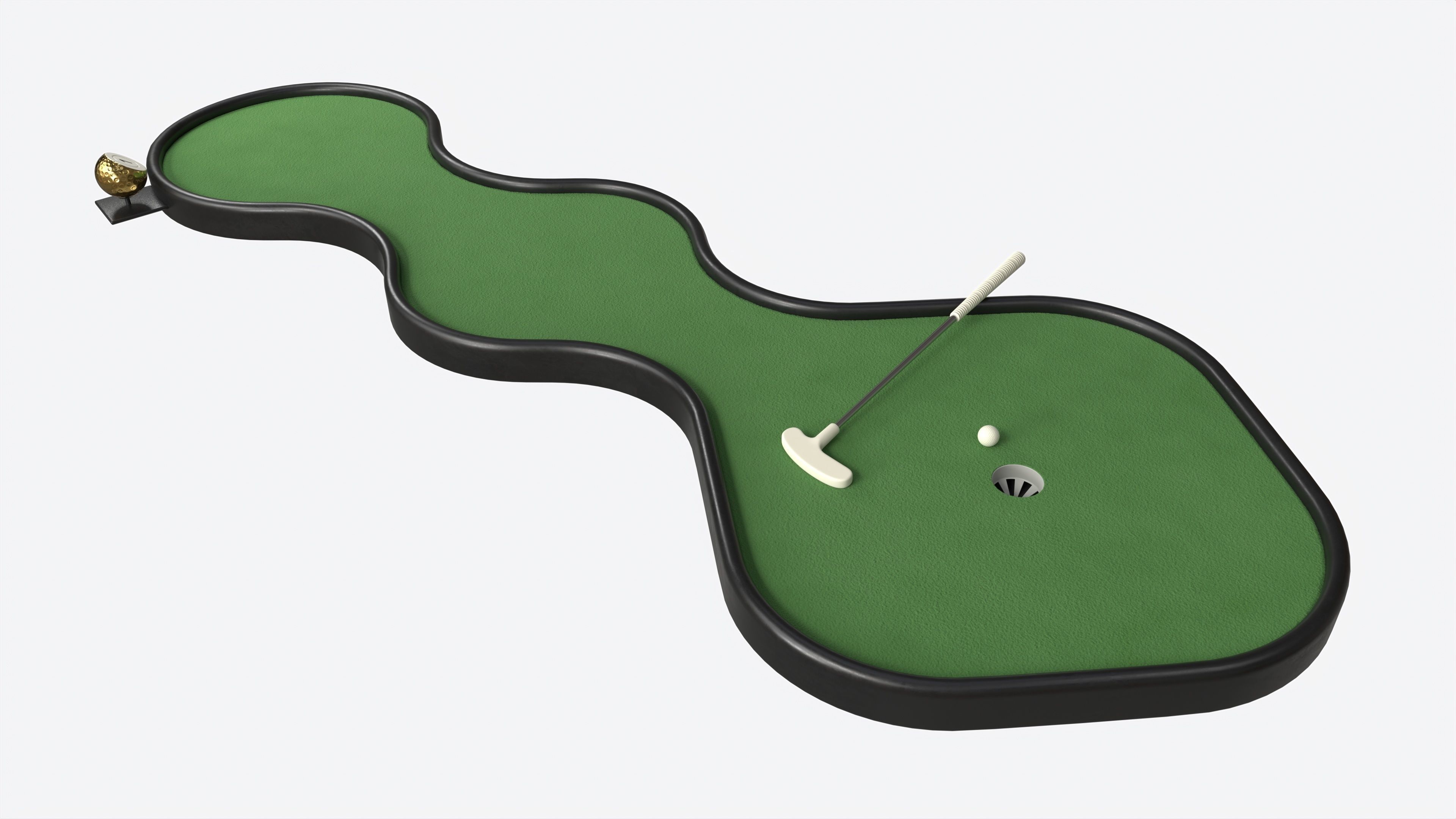 Miniature Golf Course 01 3D model_1