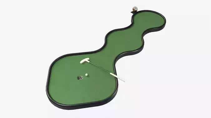 Miniature Golf Course 01 3D model