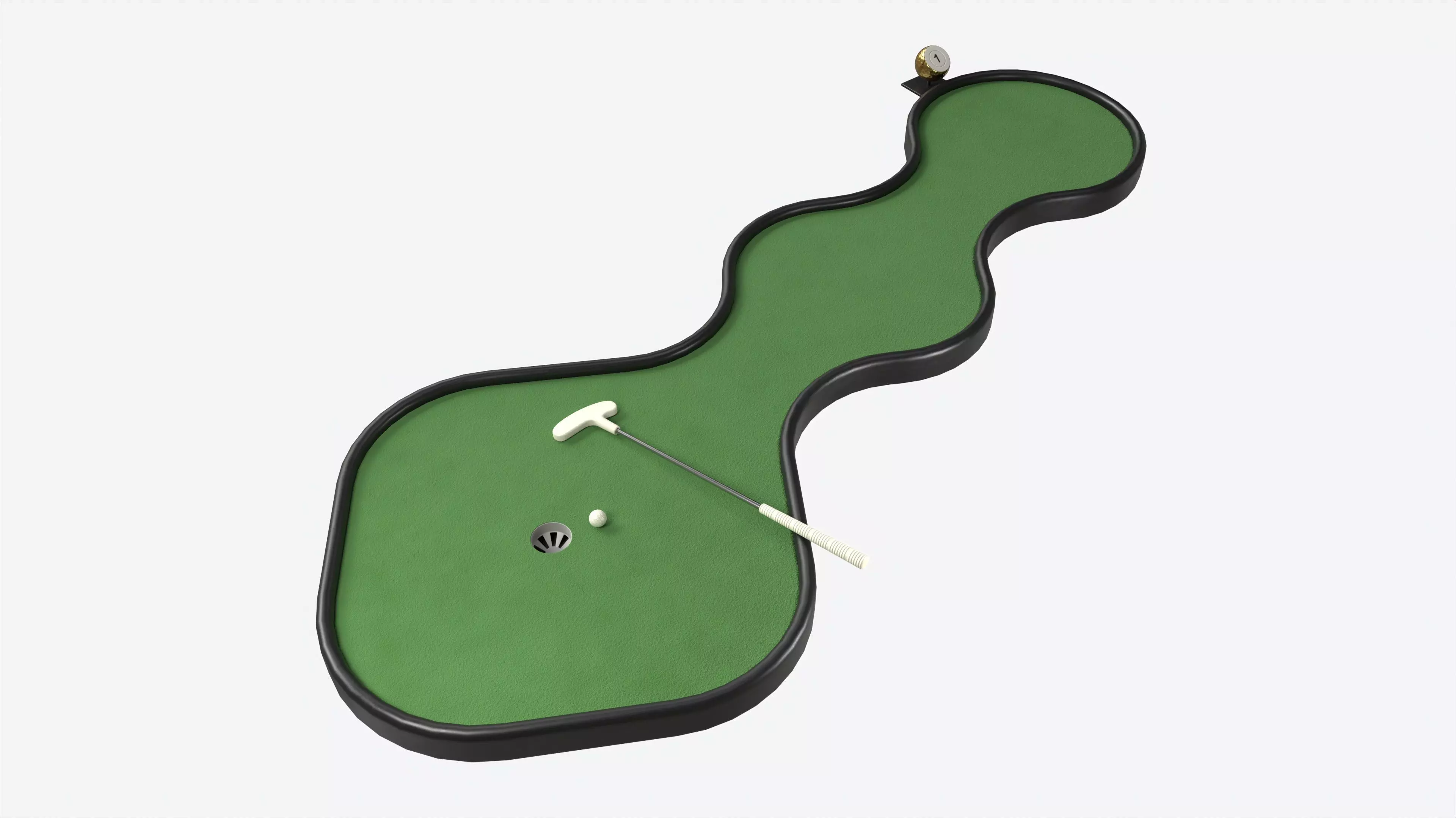 Miniature Golf Course 01 3D model_0