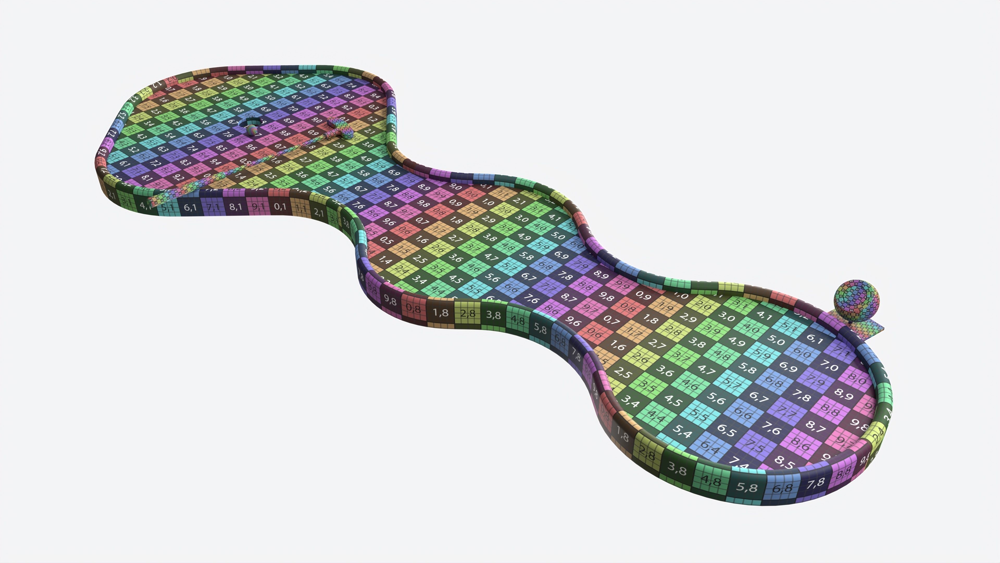 Miniature Golf Course 01 3D model_9