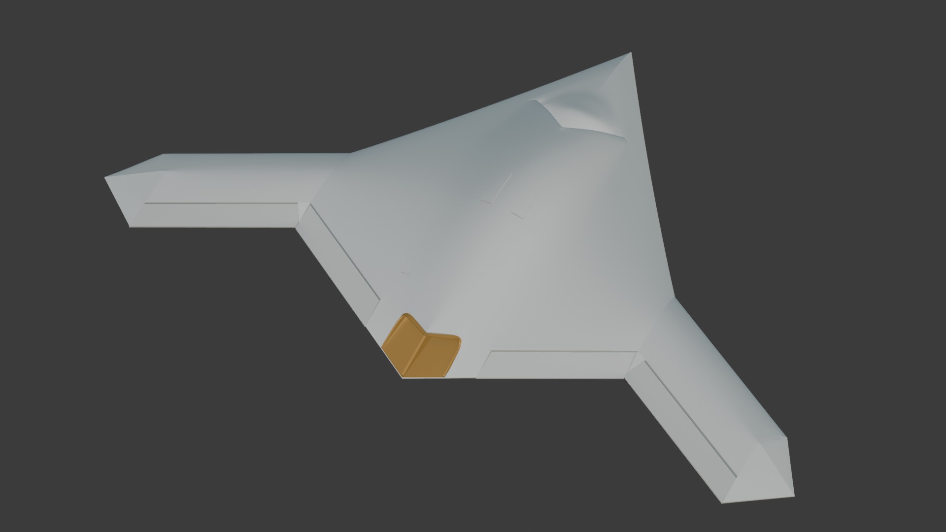 X-47b 3D print model_3