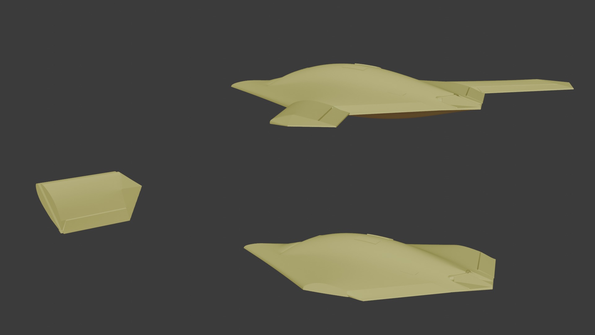 X-47b 3D print model_7