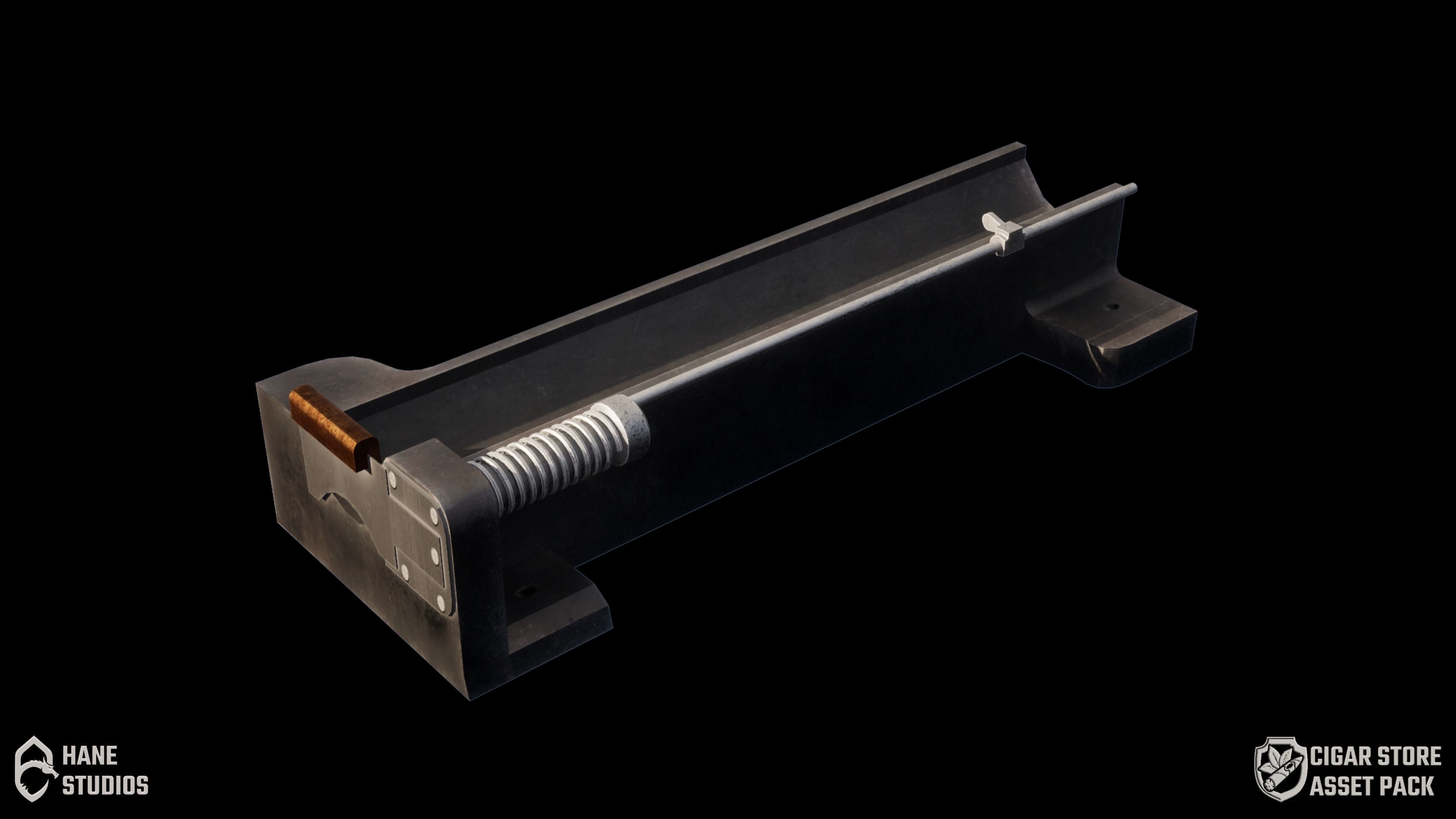 Vintage Cigar Cutter 2 - Classic Low-poly 3D model_1