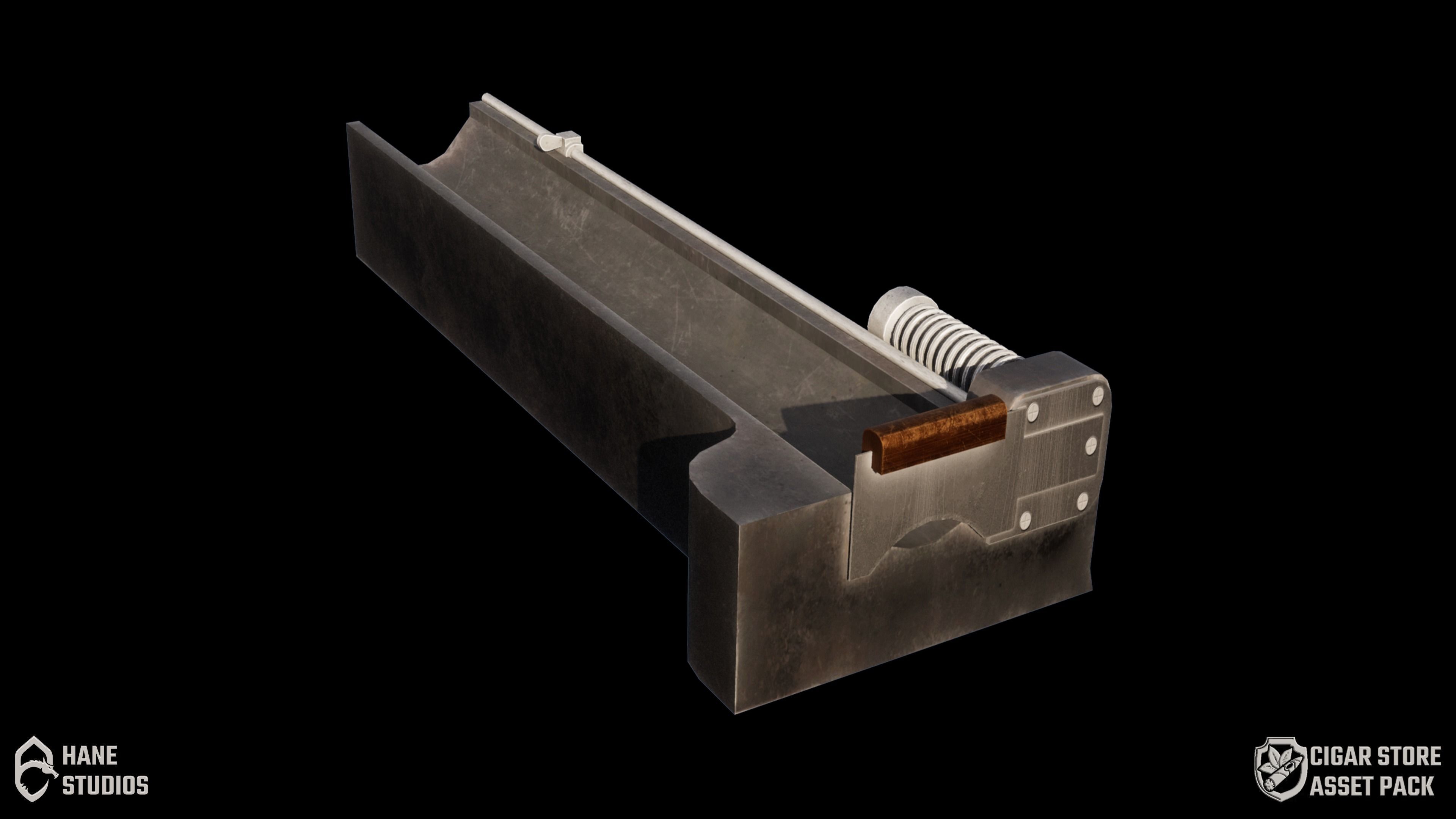 Vintage Cigar Cutter 2 - Classic Low-poly 3D model_2