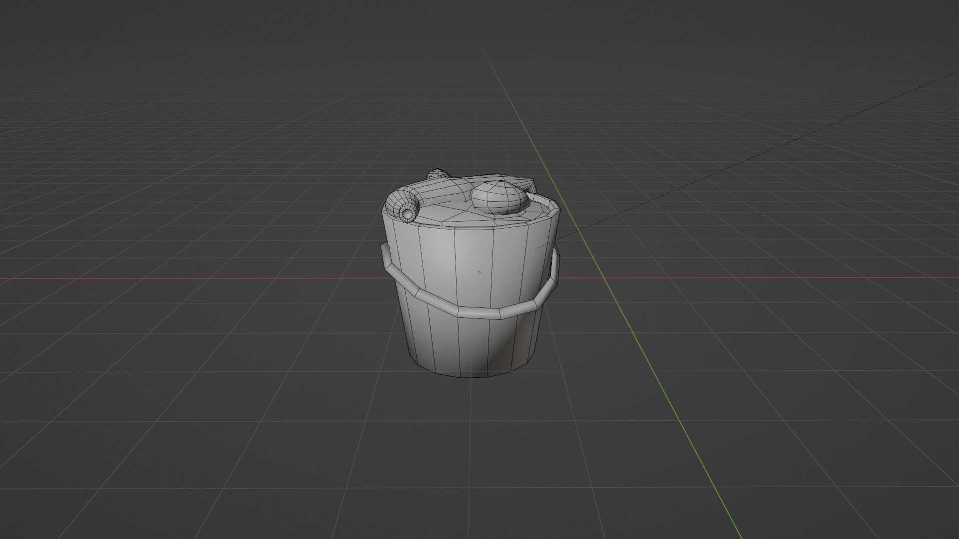 Harvester Pail 3D Model of a Bucket Brimming with Organs Low-poly 3D model_6