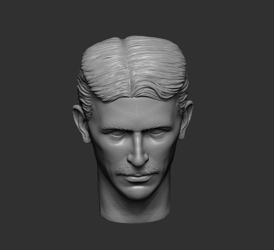 Nikola Tesla 3D print model_1