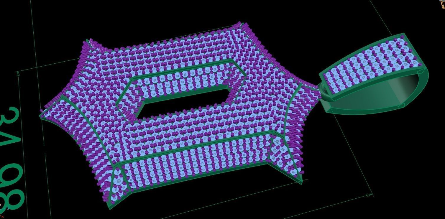 hip hop pendant 3D print model_4