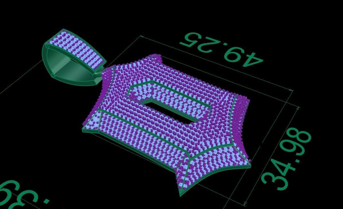 hip hop pendant 3D print model_5