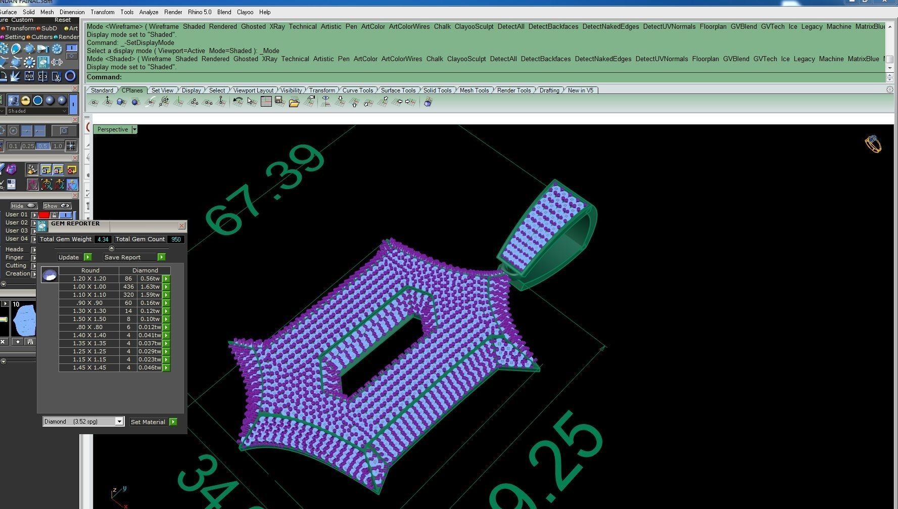 hip hop pendant 3D print model_7