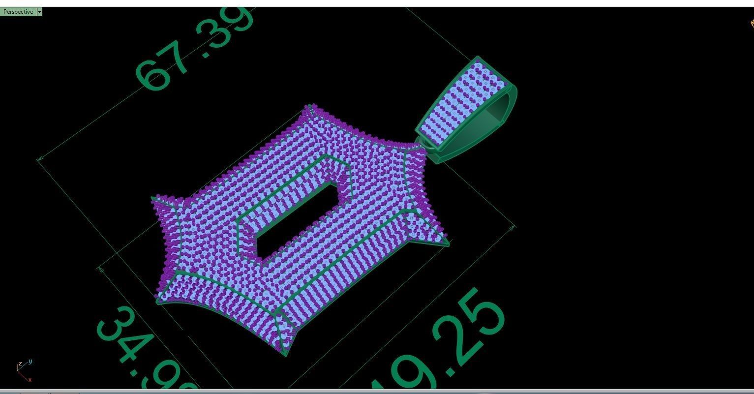 hip hop pendant 3D print model_6