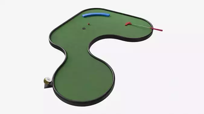 Miniature Golf Course 02 3D model