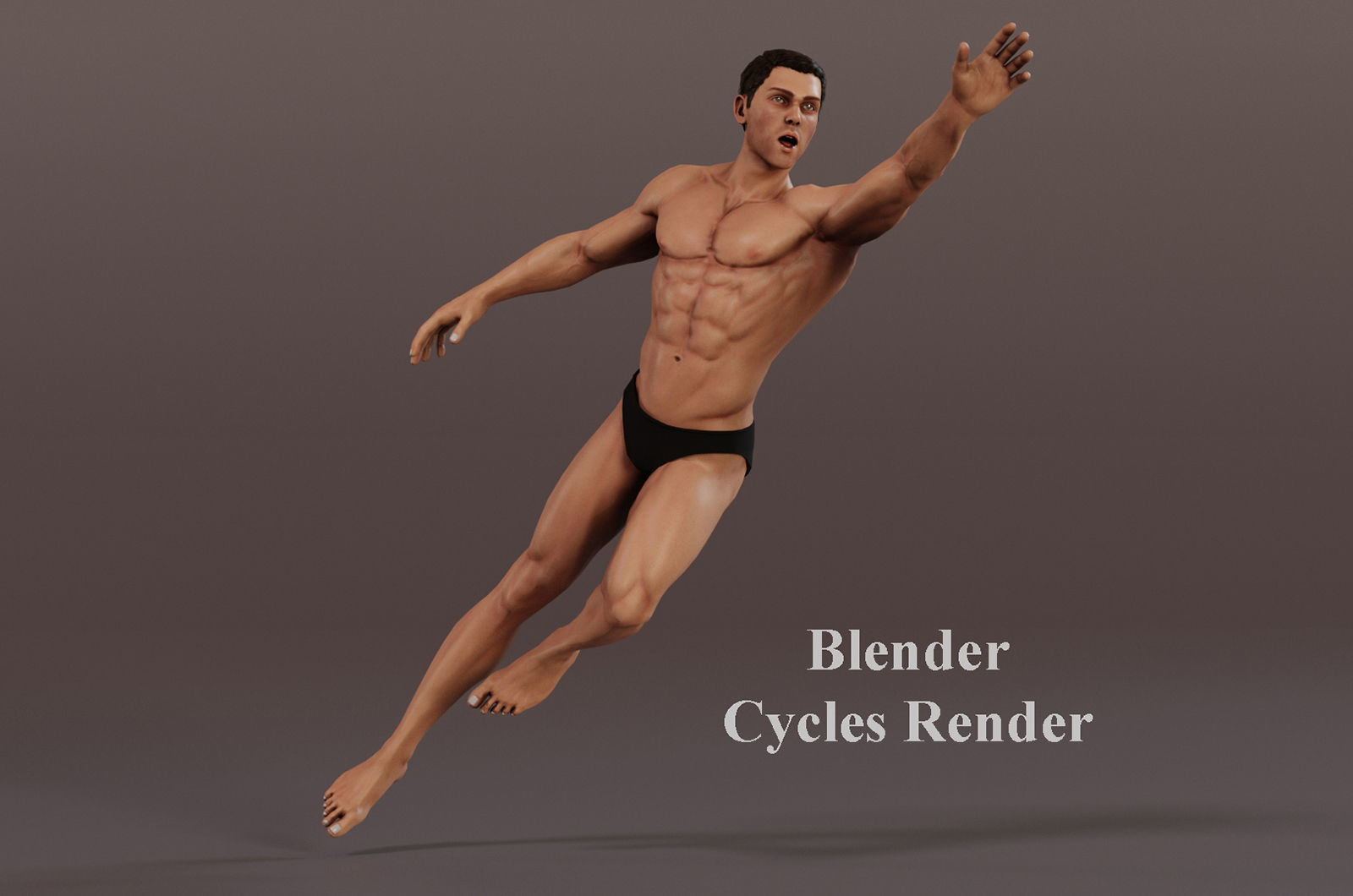 MaleBase Three Rig Pack Low-poly 3D model_16