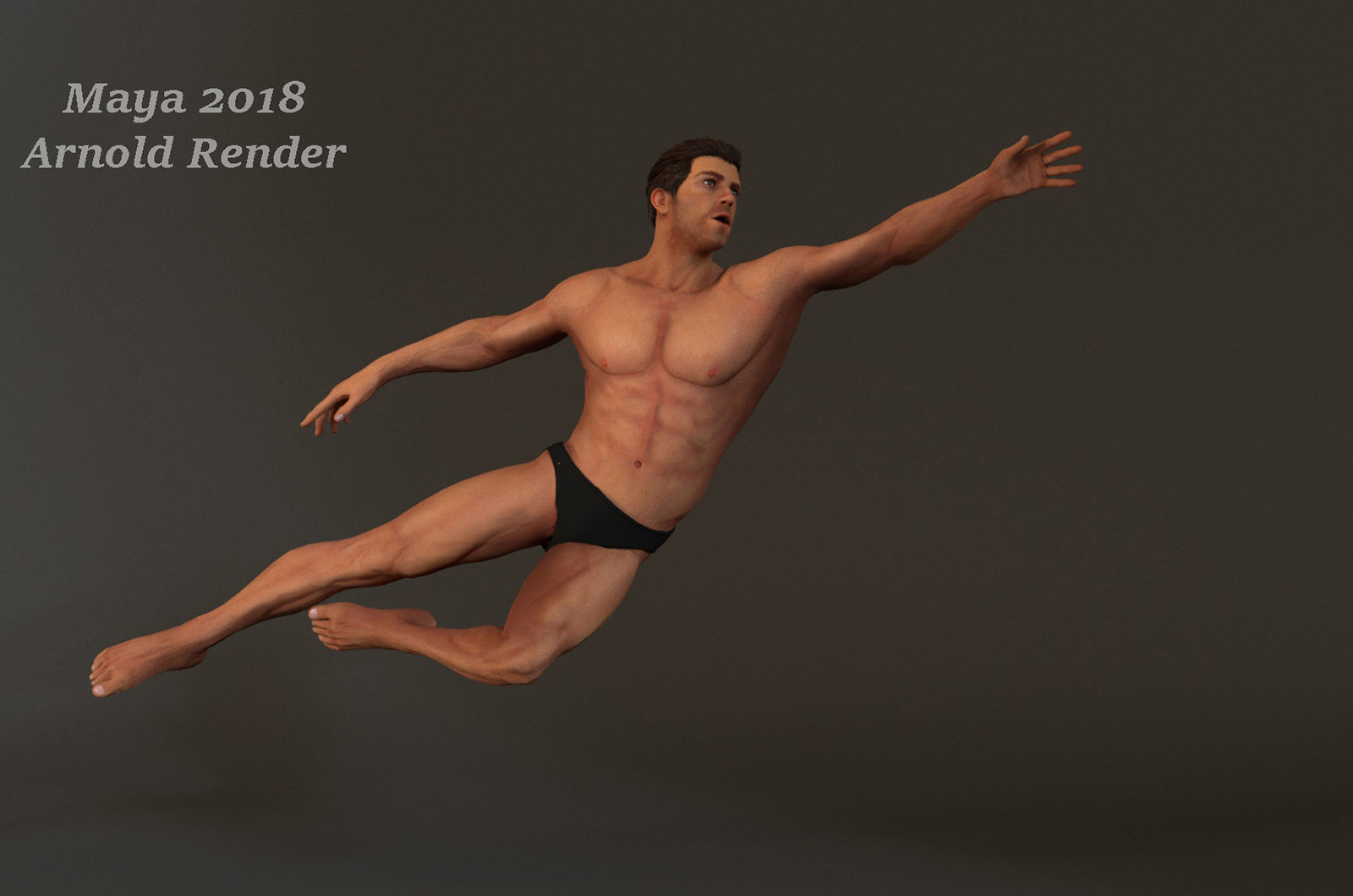 MaleBase Three Rig Pack Low-poly 3D model_13