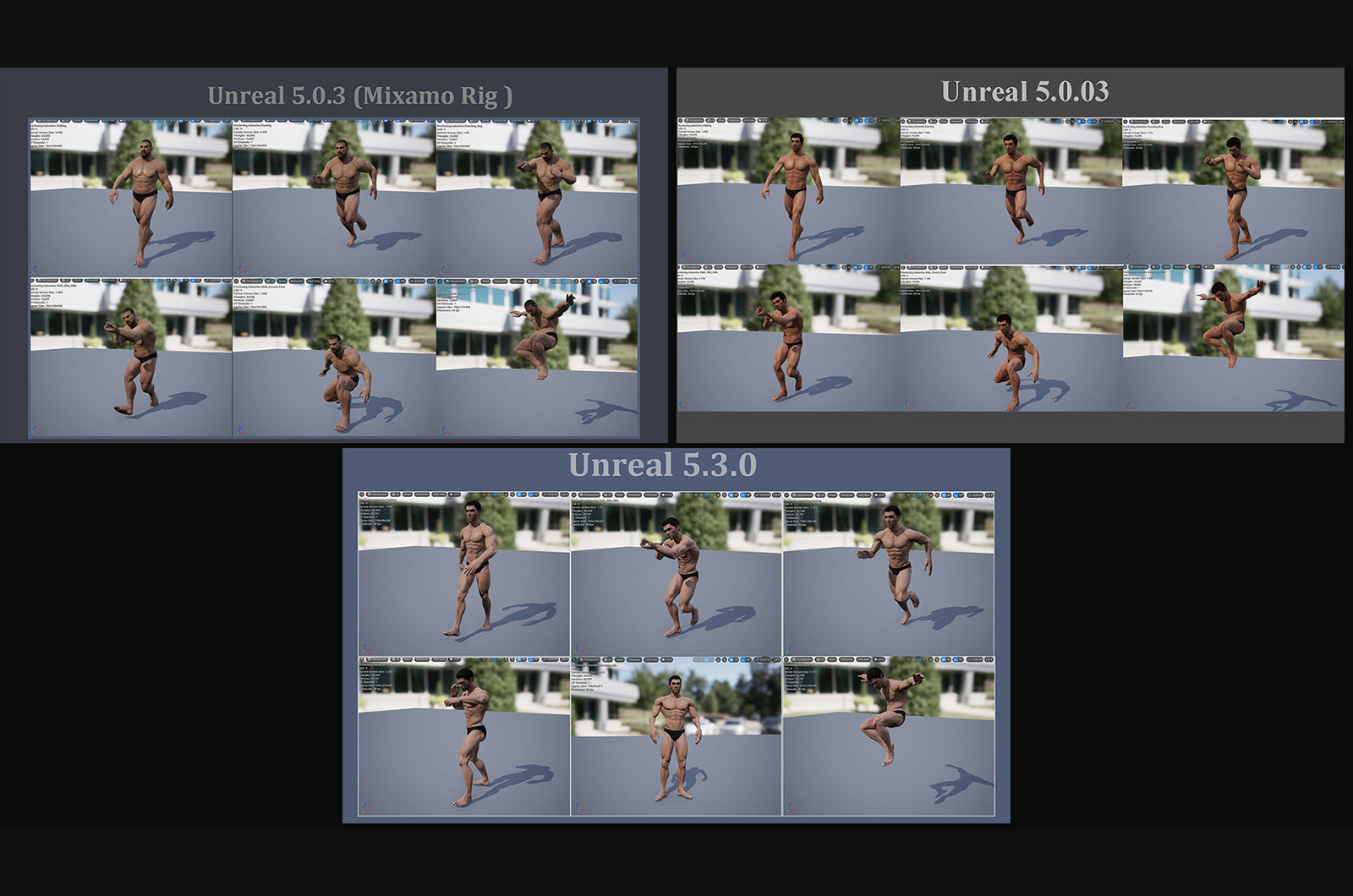 MaleBase Three Rig Pack Low-poly 3D model_18