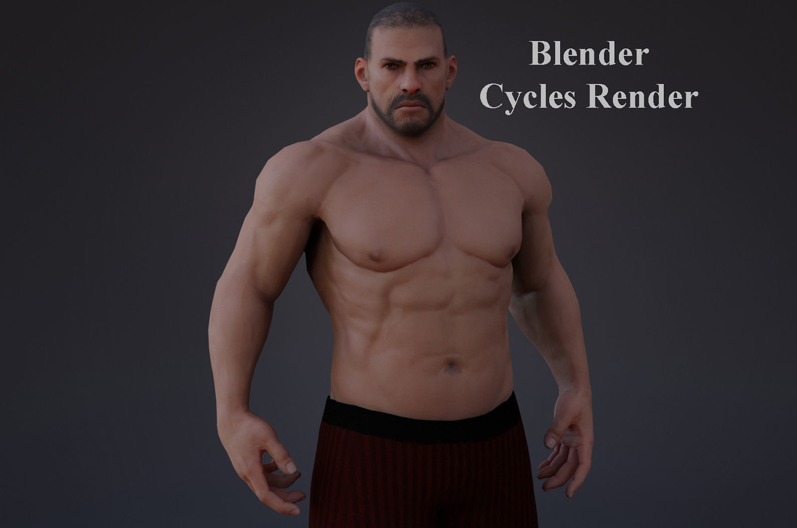 MaleBase Three Rig Pack Low-poly 3D model_15