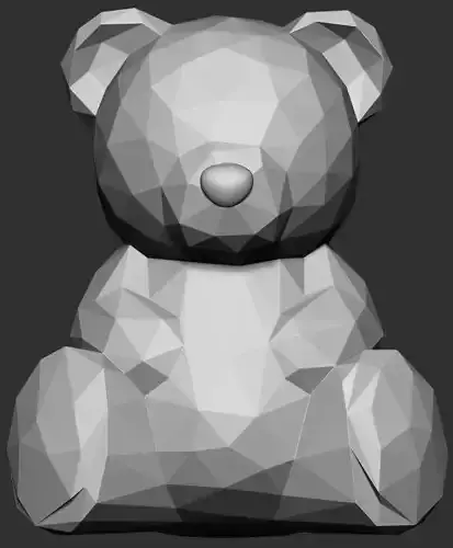 CUTE TEDDY BEAR TO DECORATE YOUR HOME LOW POLLY 3D print model