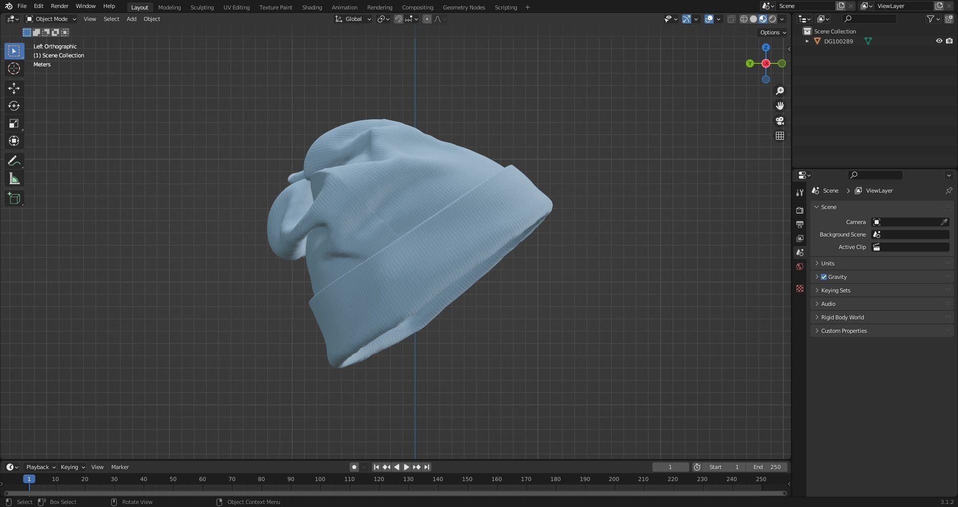 Kint Rib Hat 3D model_8