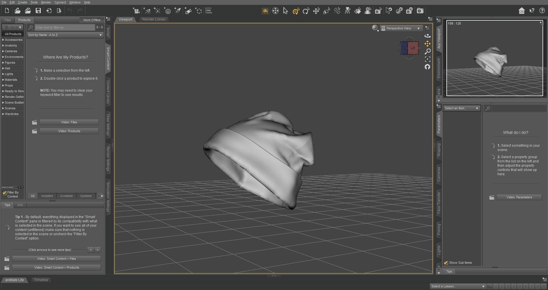 Kint Rib Hat 3D model_9