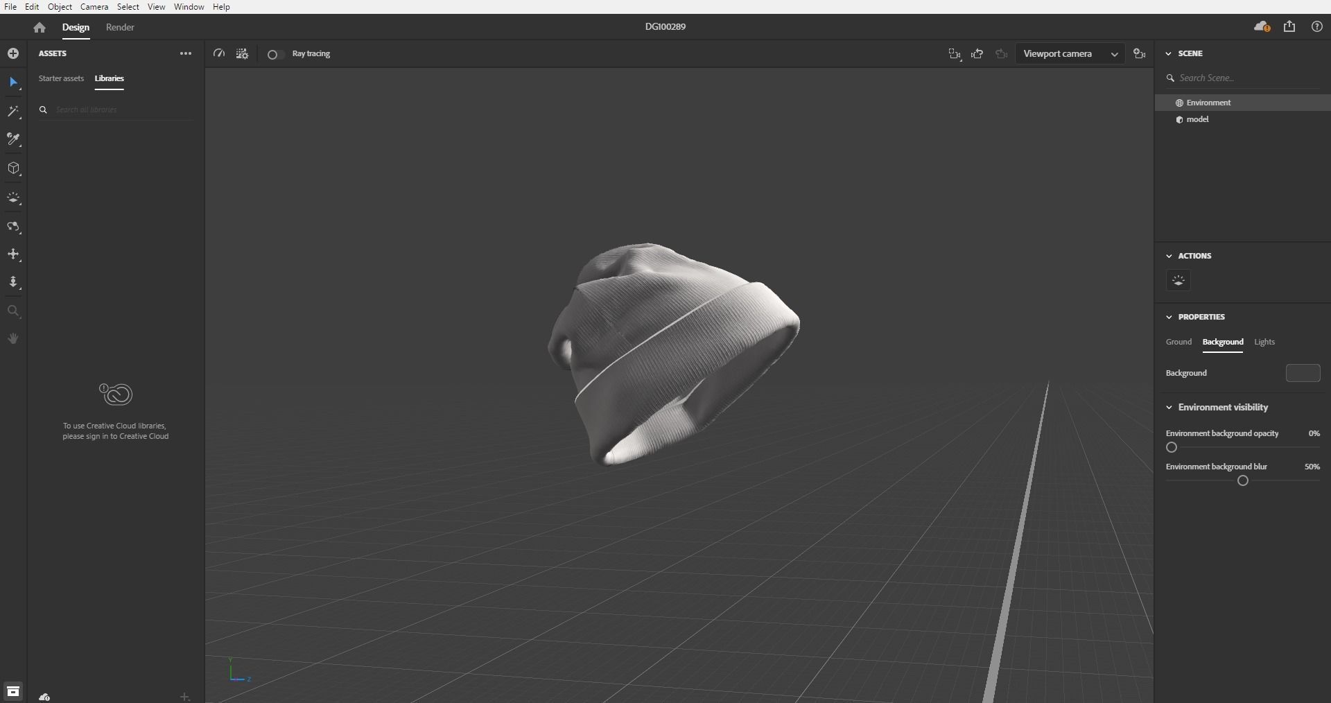 Kint Rib Hat 3D model_13