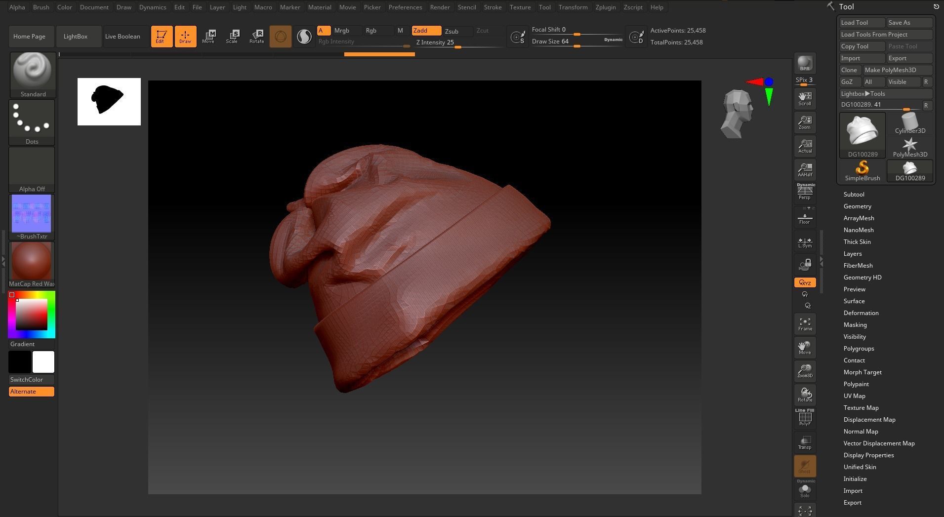 Kint Rib Hat 3D model_14