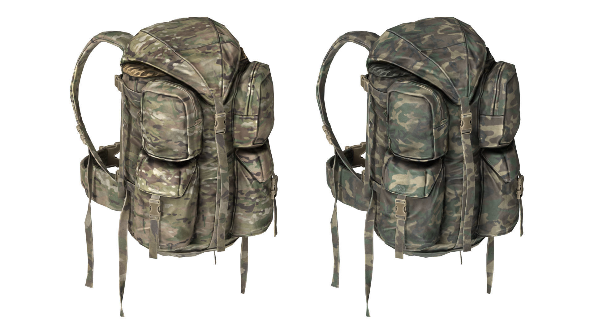 ADA ASSAULT BACKPACK Low-poly 3D model_2