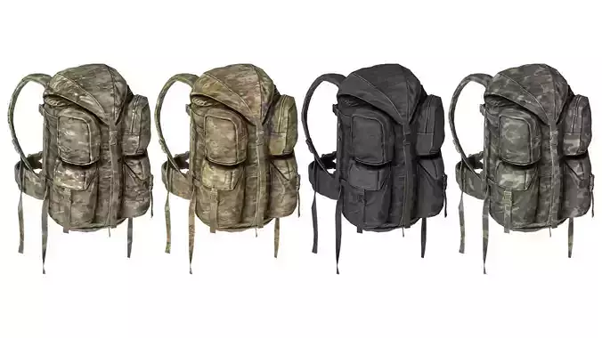 ADA ASSAULT BACKPACK Low-poly 3D model