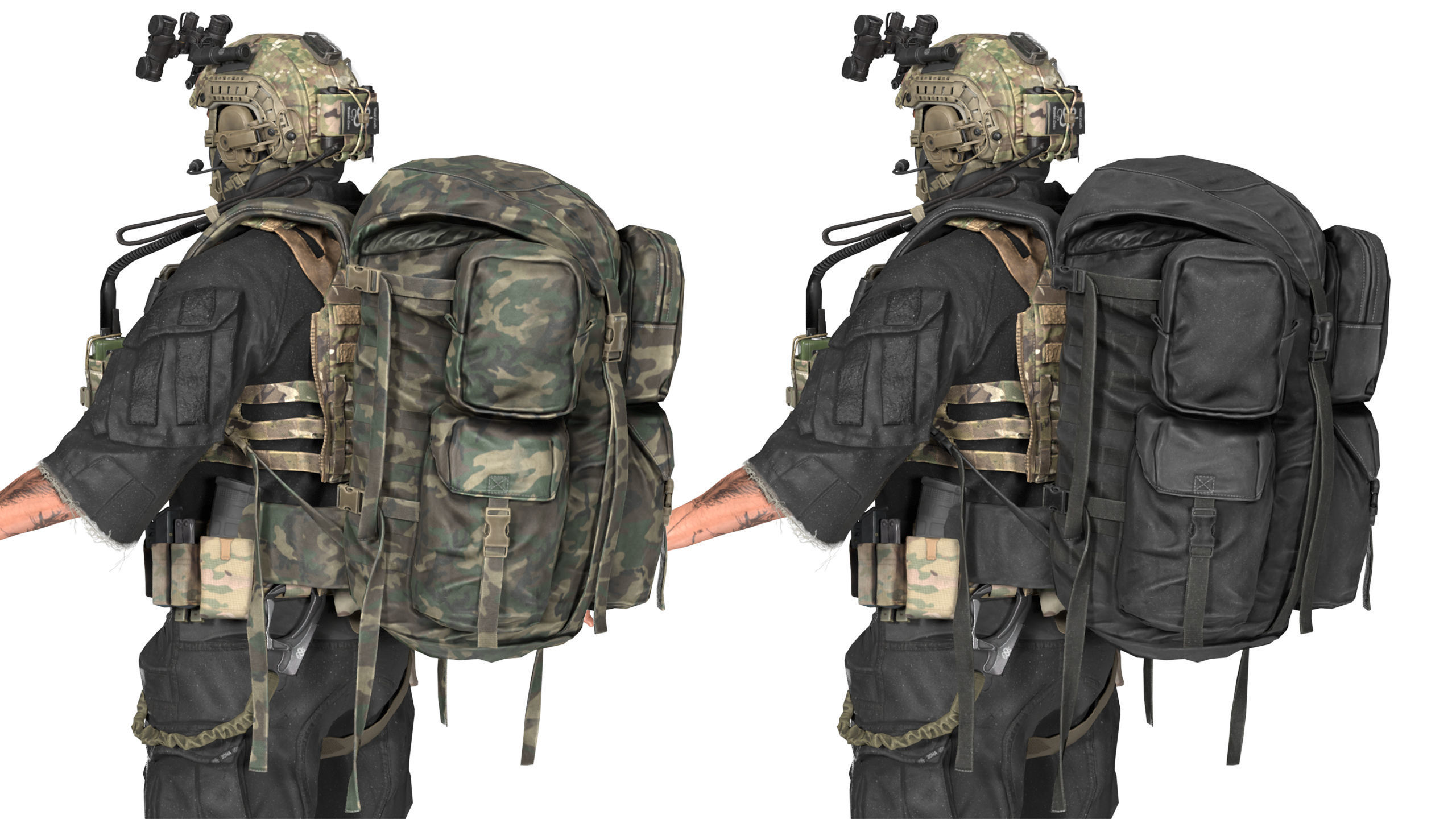 ADA ASSAULT BACKPACK Low-poly 3D model_4