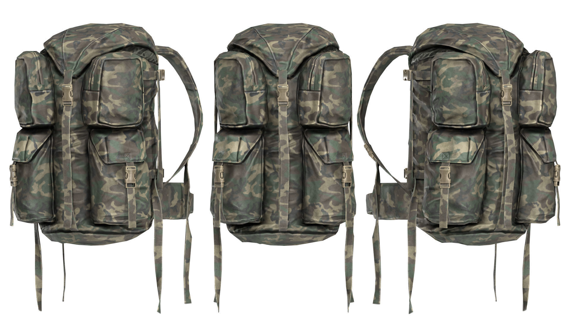 ADA ASSAULT BACKPACK Low-poly 3D model_7