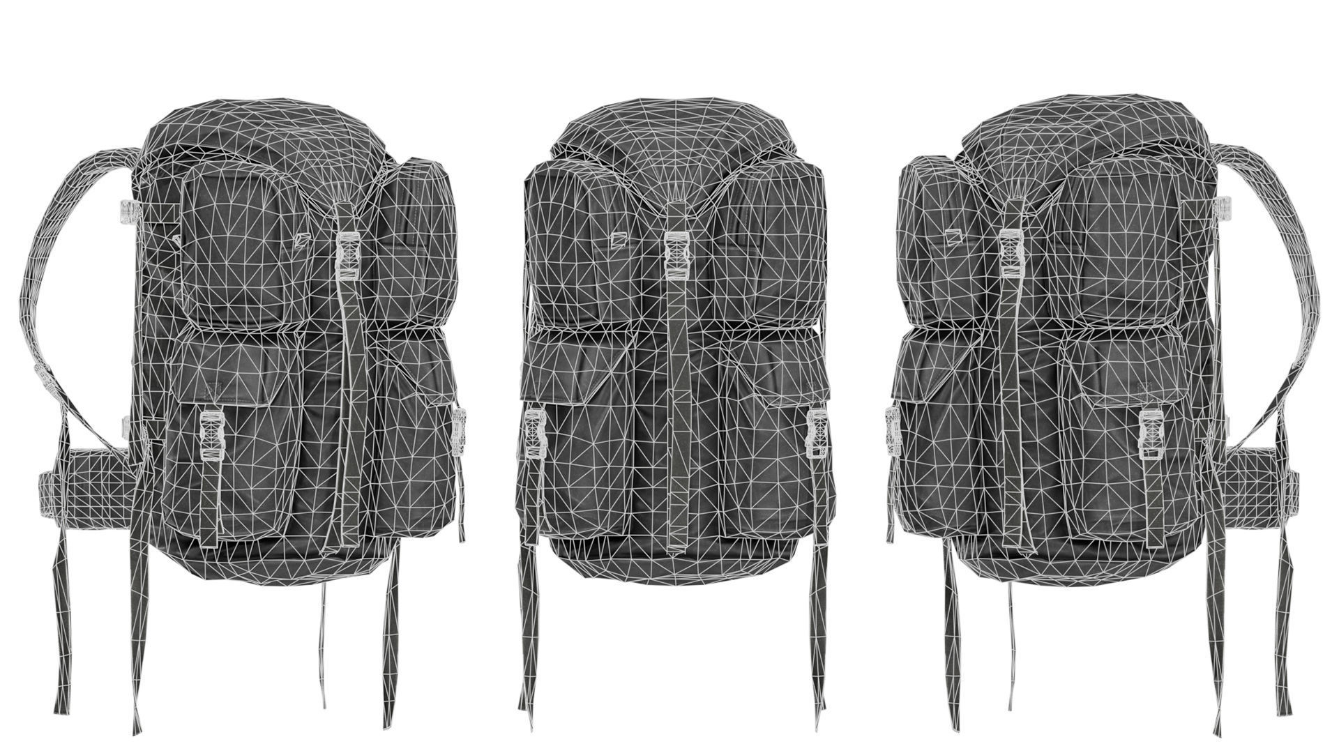 ADA ASSAULT BACKPACK Low-poly 3D model_10