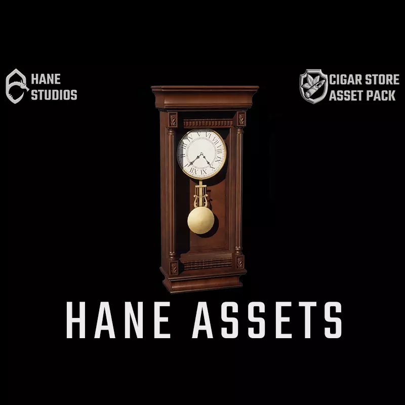 Vintage Clock - Wall Clock - Classic Low-poly 3D model_0