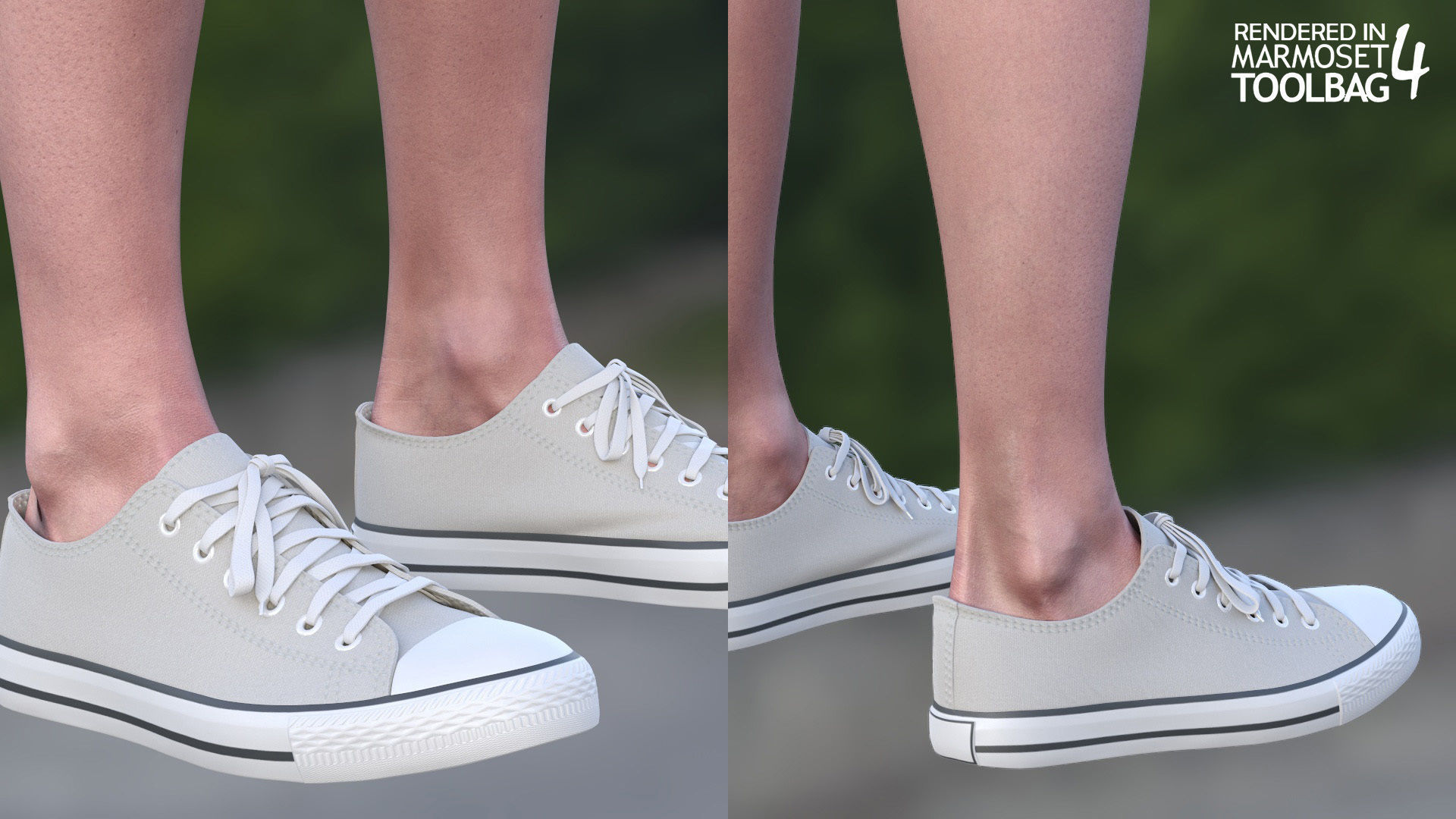 Woman - Summer Outfit 4 - Modular - Rigged Low-poly 3D model_18