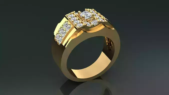 Ring Men D28 3D print model