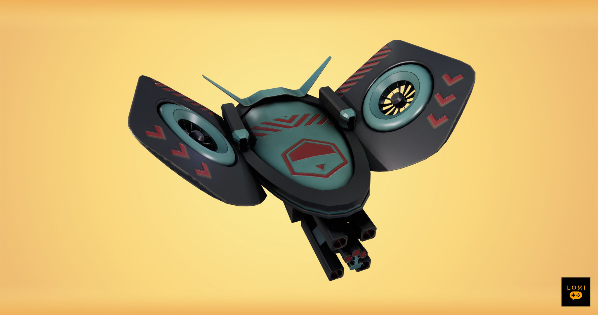 Optimized 3D Drone Models - Game-Ready and Low-Poly Low-poly 3D model_25