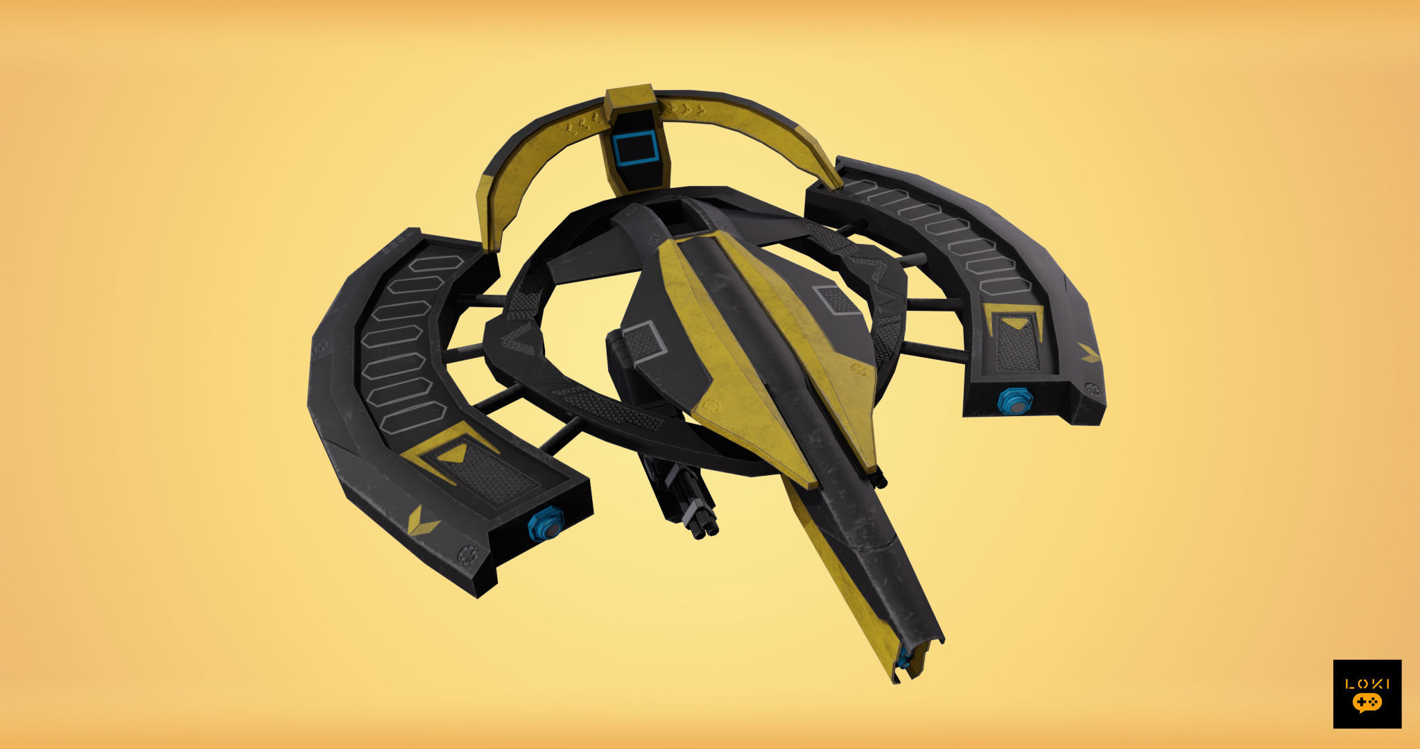 Optimized 3D Drone Models - Game-Ready and Low-Poly Low-poly 3D model_12