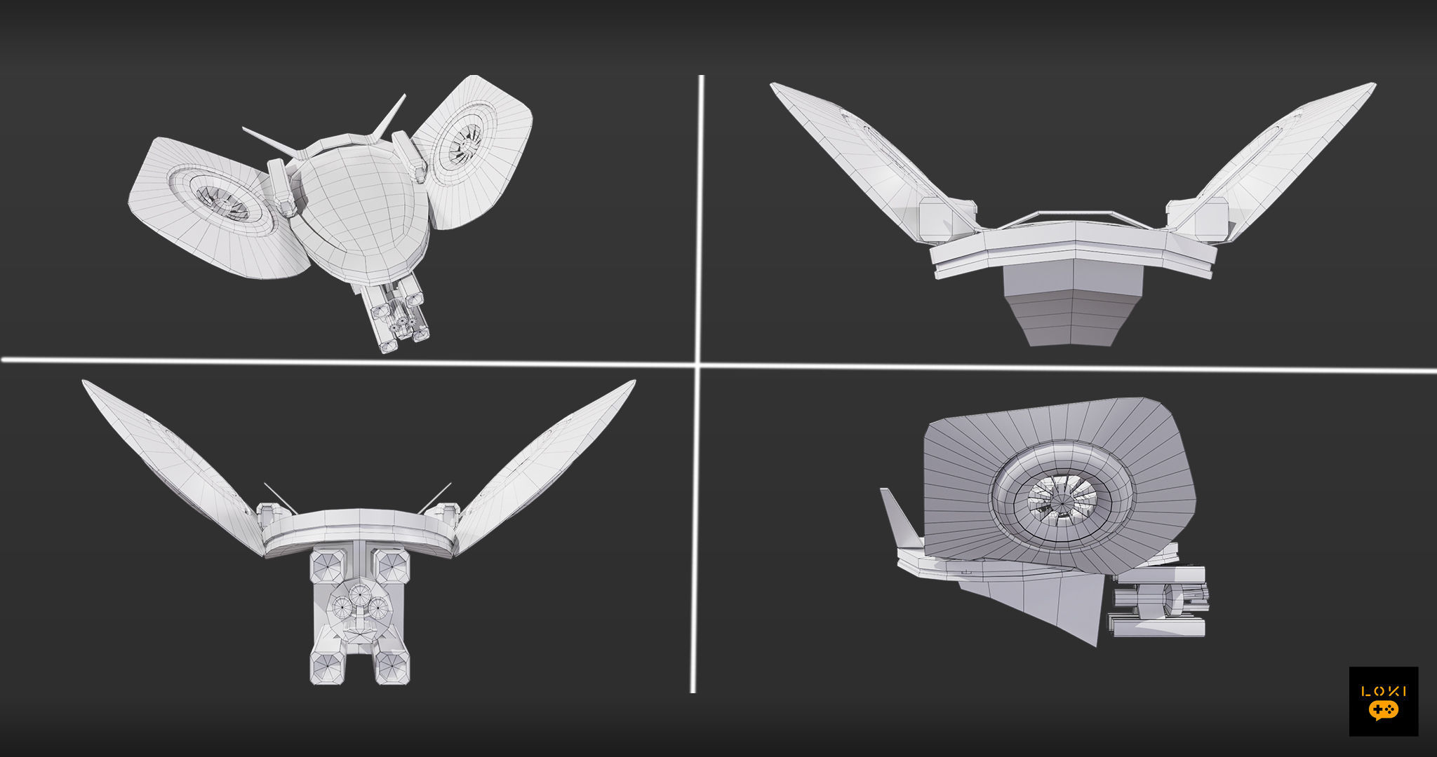 Optimized 3D Drone Models - Game-Ready and Low-Poly Low-poly 3D model_23