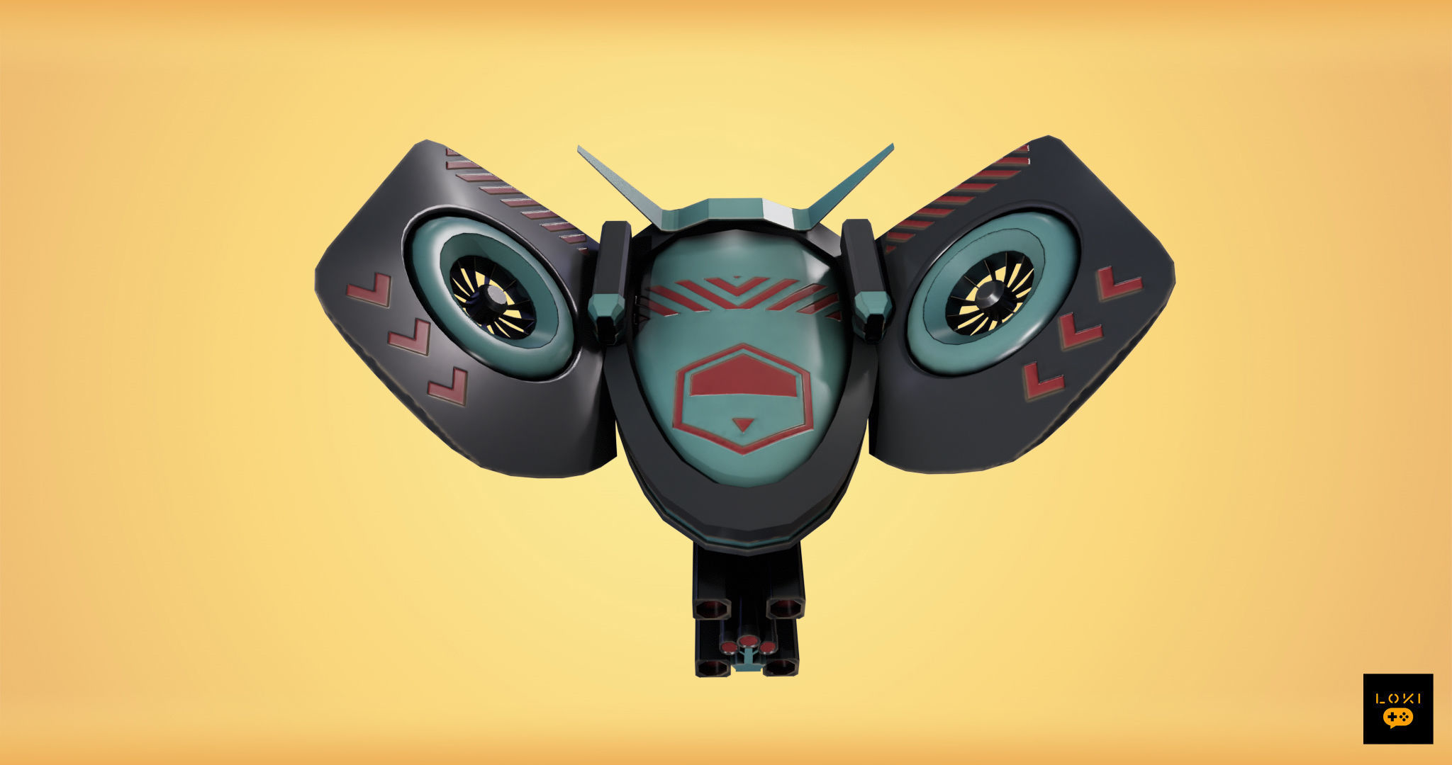 Optimized 3D Drone Models - Game-Ready and Low-Poly Low-poly 3D model_8