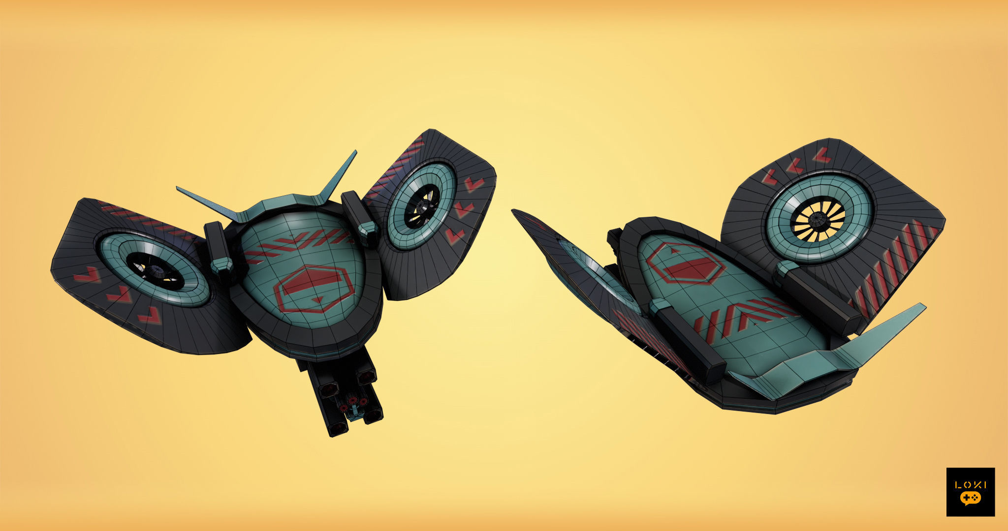 Optimized 3D Drone Models - Game-Ready and Low-Poly Low-poly 3D model_21