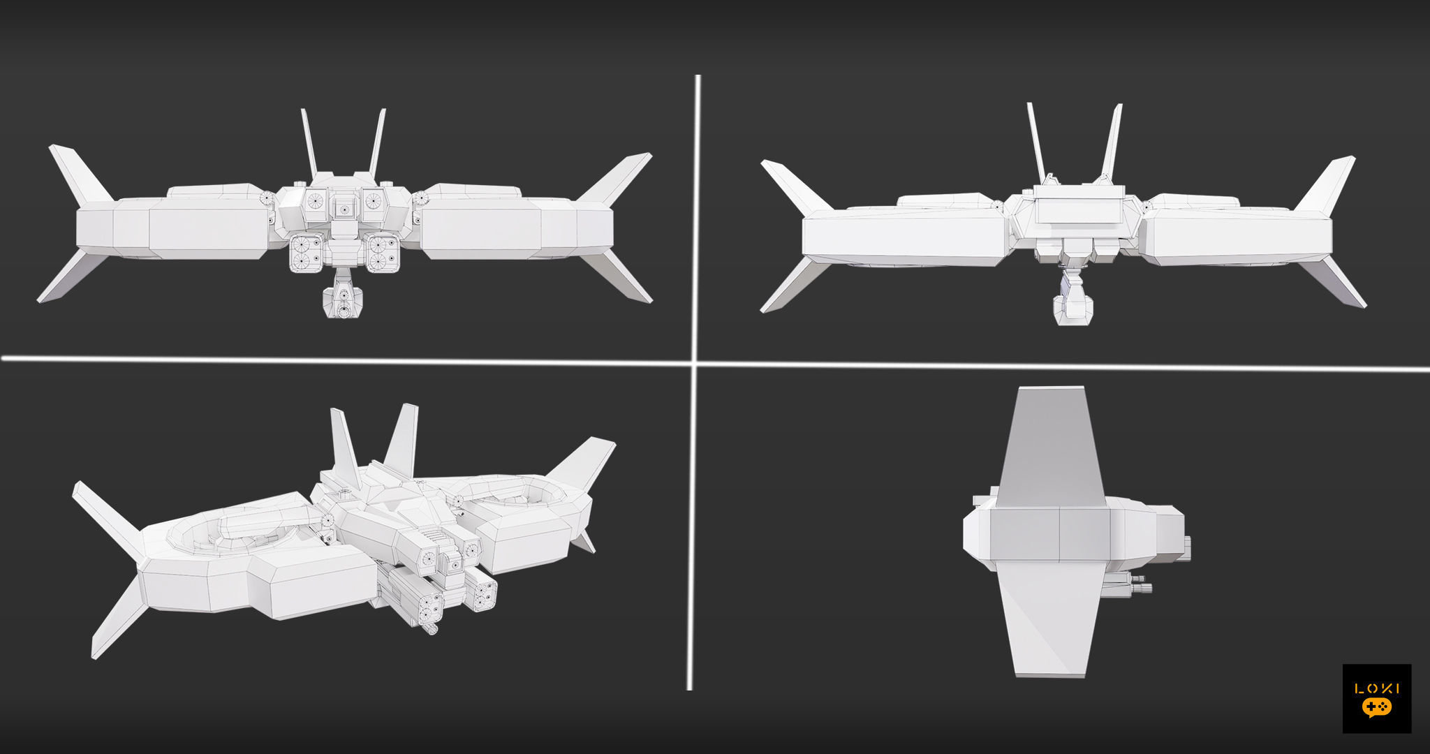 Optimized 3D Drone Models - Game-Ready and Low-Poly Low-poly 3D model_18