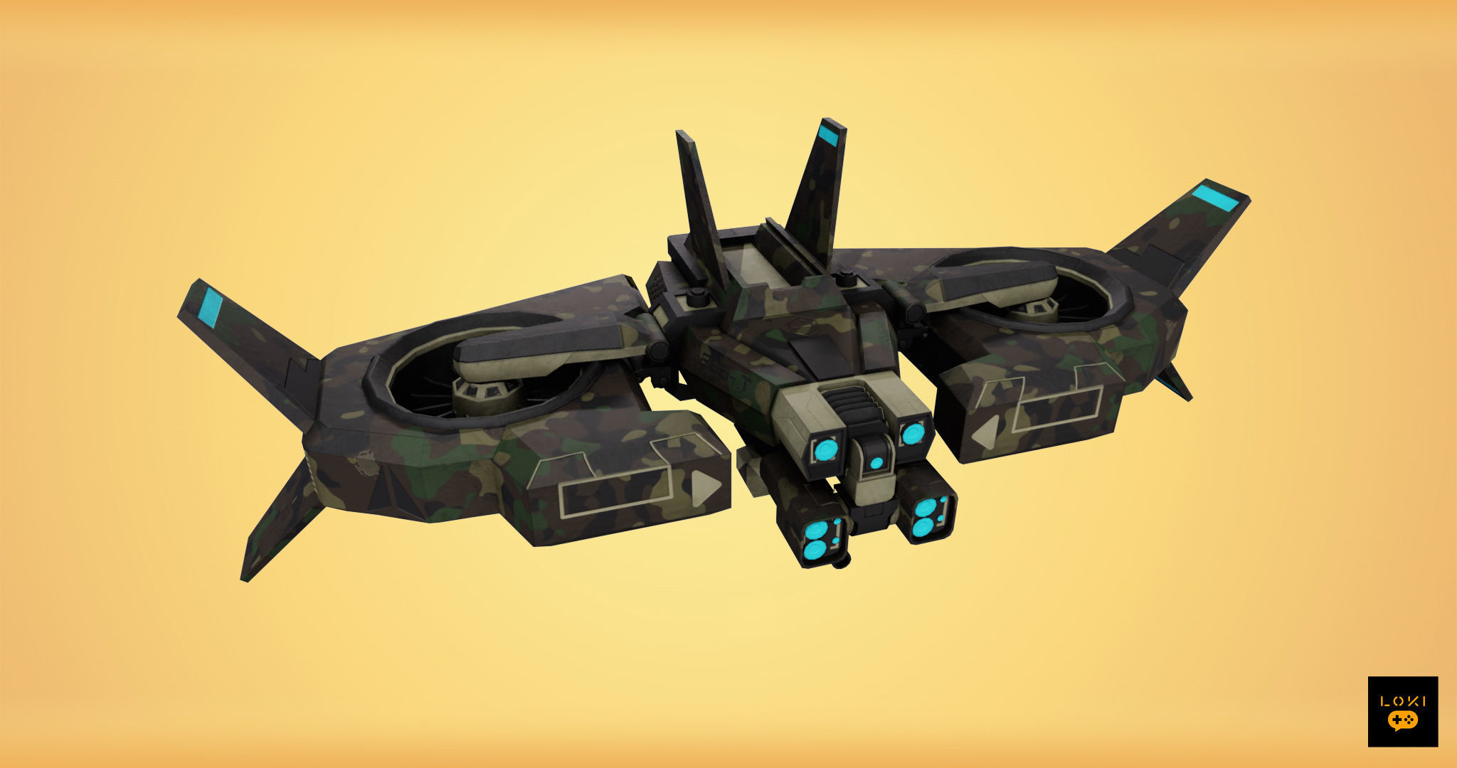 Optimized 3D Drone Models - Game-Ready and Low-Poly Low-poly 3D model_26
