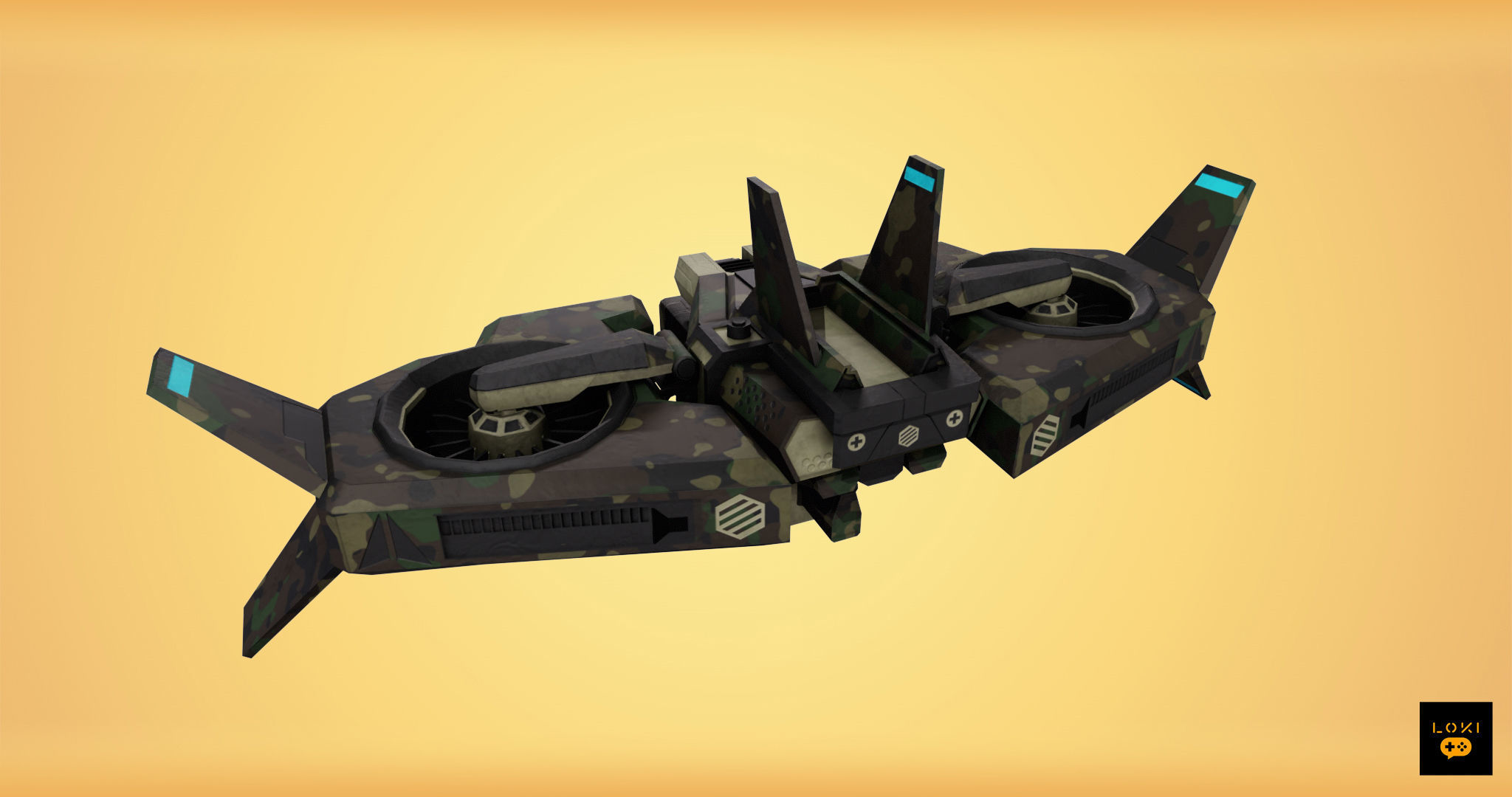 Optimized 3D Drone Models - Game-Ready and Low-Poly Low-poly 3D model_10