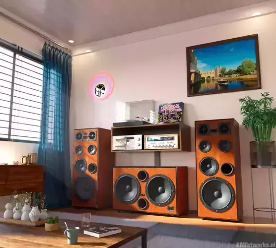 GM Speaker Set 3D model