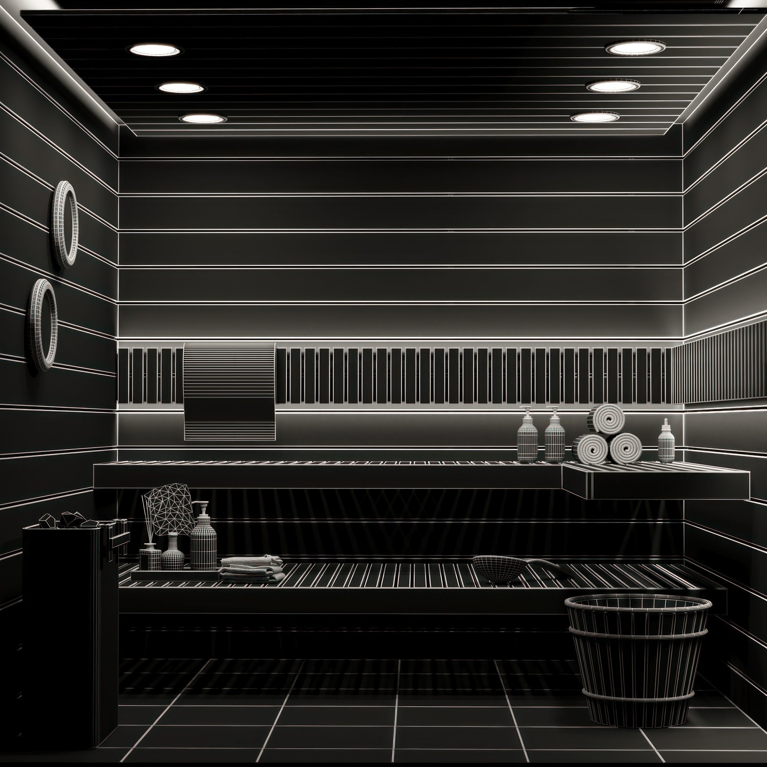 SAUNA INTERIOR 3D model_4