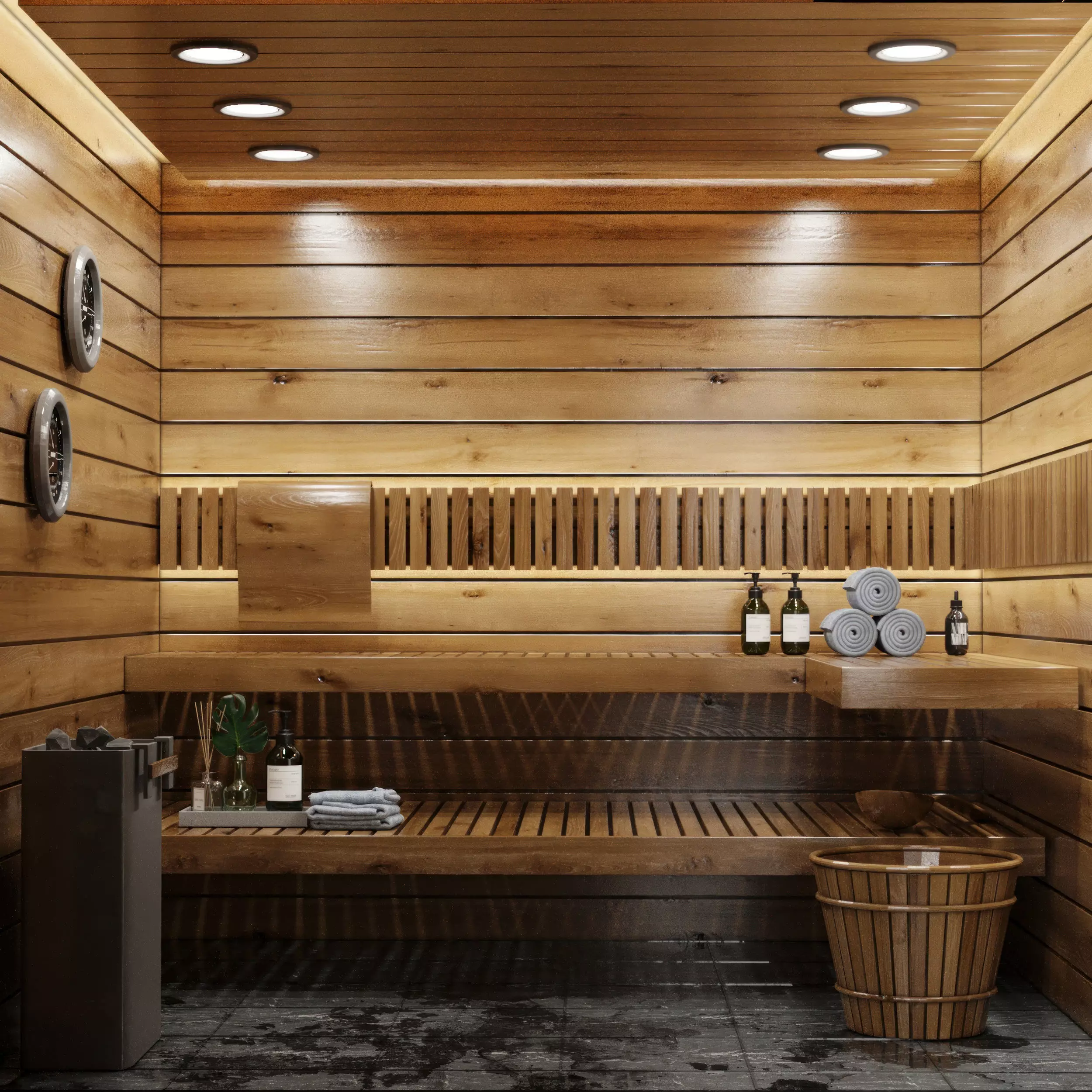 SAUNA INTERIOR 3D model_0