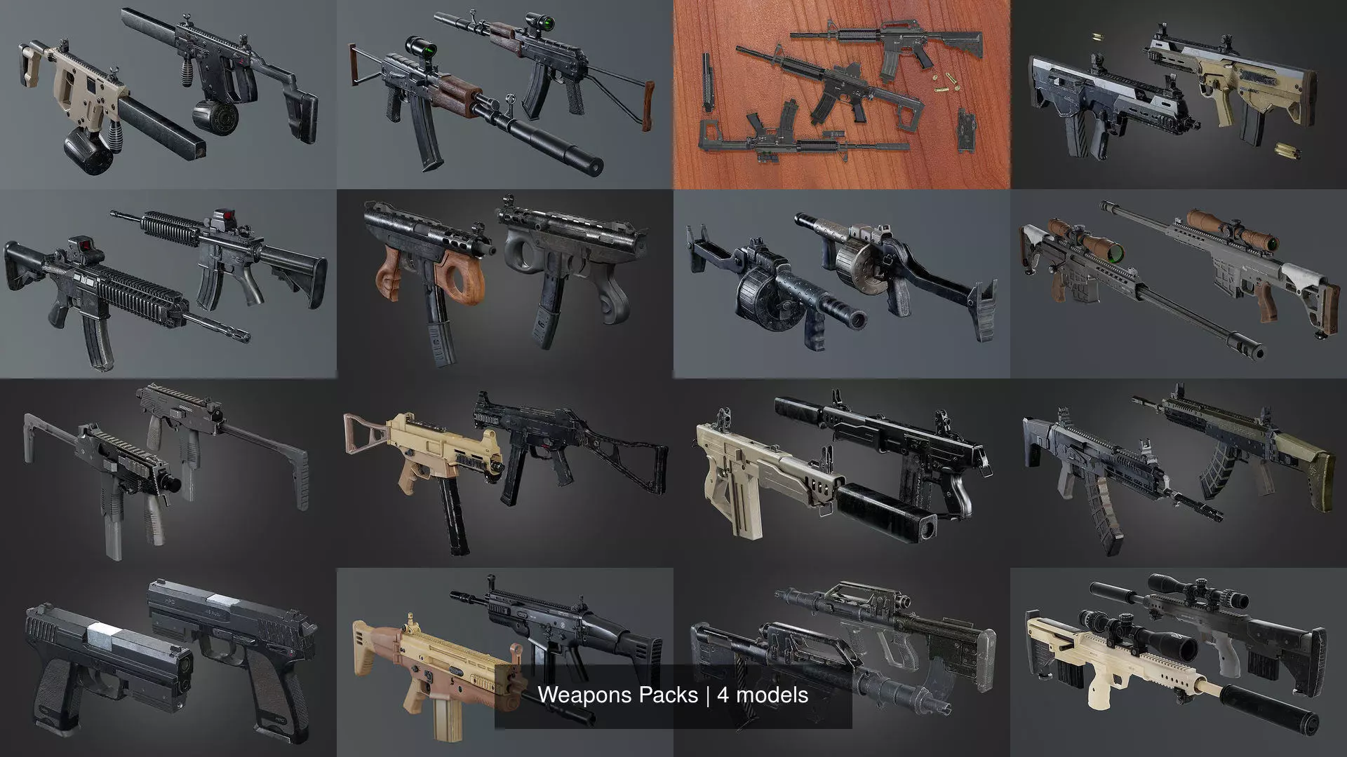 Weapons Packs 3D Model Collection_1
