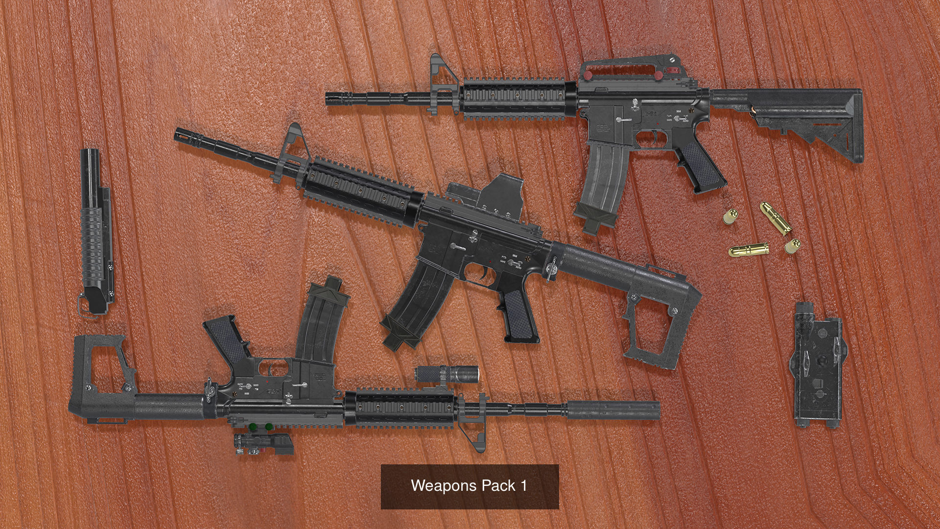 Weapons Packs 3D Model Collection_4