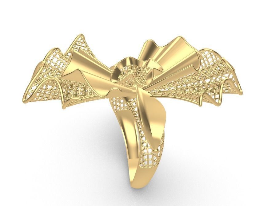 Flowers rings 3D model_3