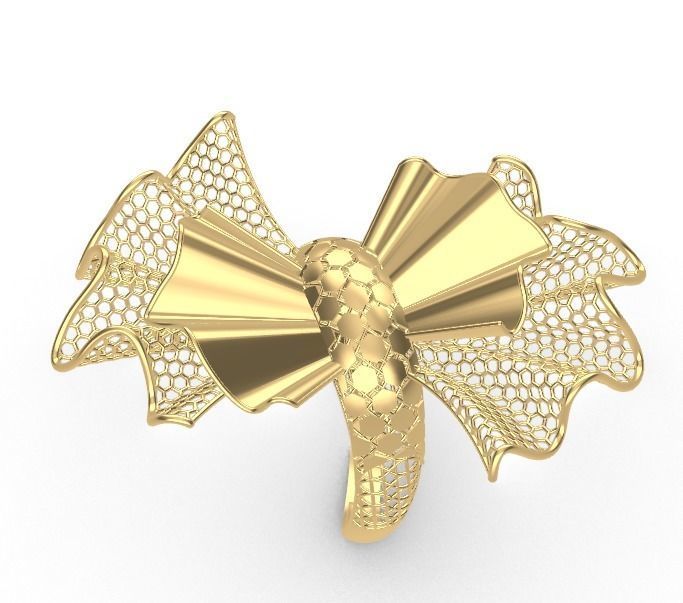 Flowers rings 3D model_4