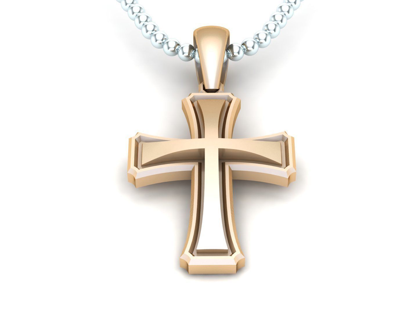 Cross Pendant Jesus Christ CP 46 3D model_3